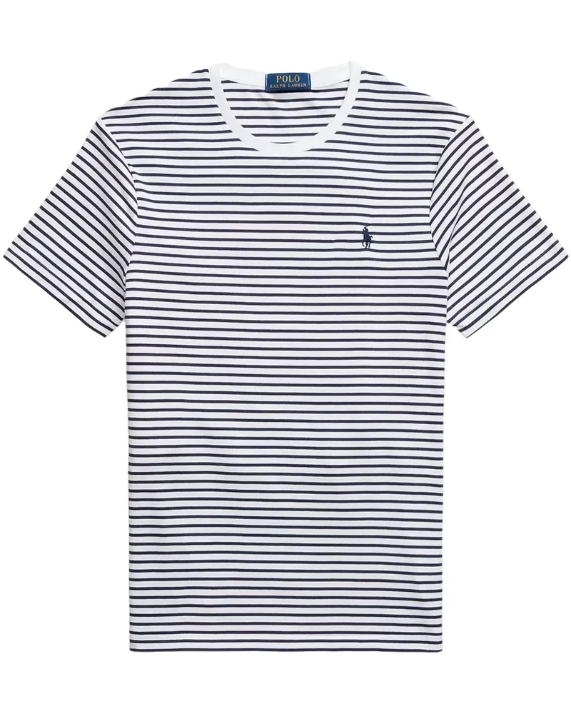Ralph Lauren T-Shirt mit Polo Pony - Weiß Weiß