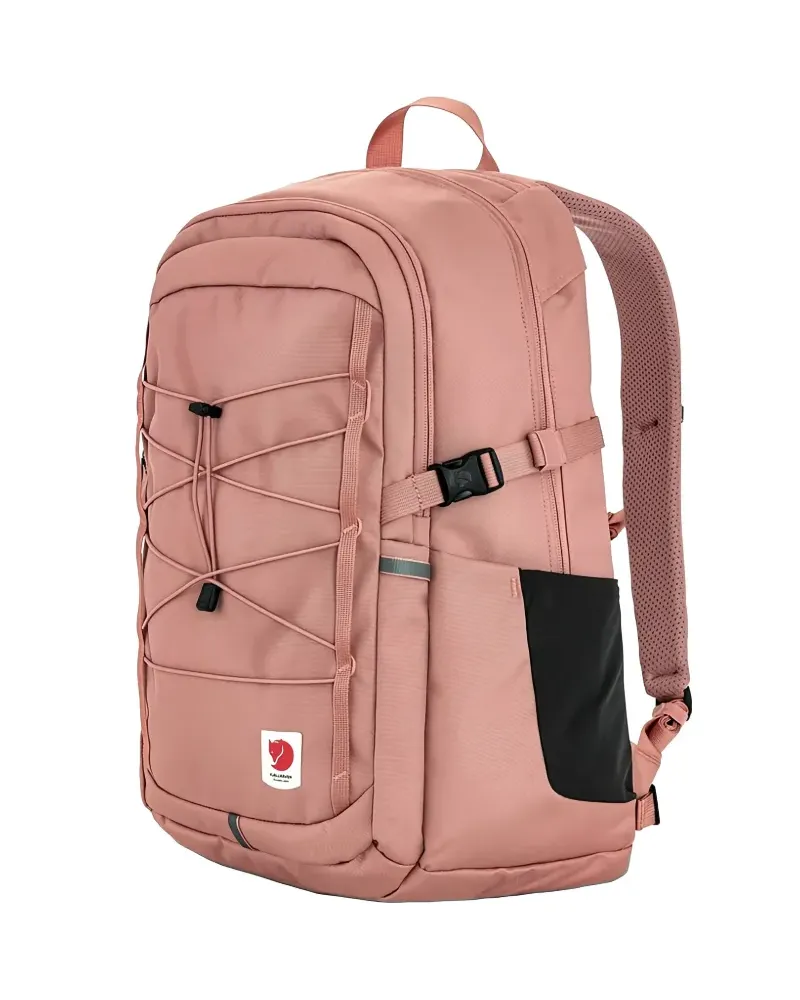 Fjäll Räven Skule 28 bungee-cord logo-patch backpack - Rosa Rosa