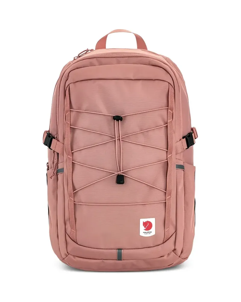 Fjäll Räven Skule 28 bungee-cord logo-patch backpack - Rosa Rosa
