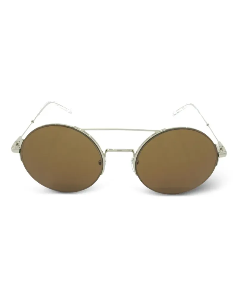 MCM Runde Sonnenbrille mit Doppelsteg - Gold Gold