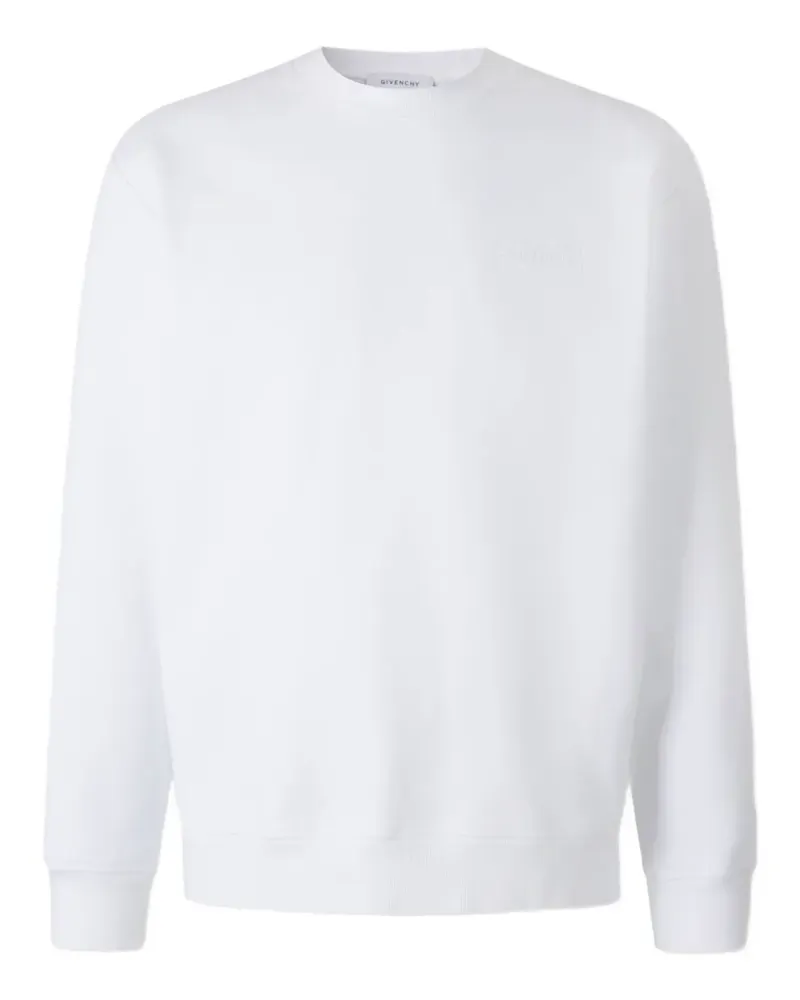 Givenchy Sweatshirt mit Logo-Patch - Weiß Weiß