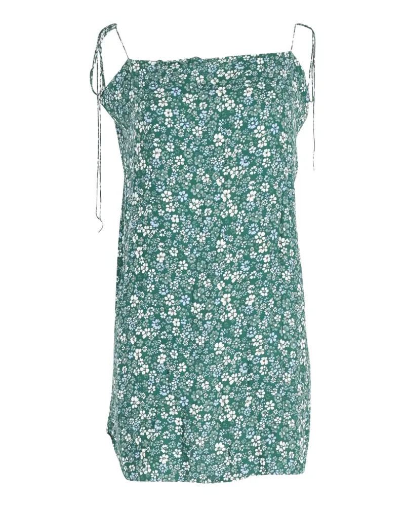 Reformation floral-print tie-strap mini dress - Grün Grün