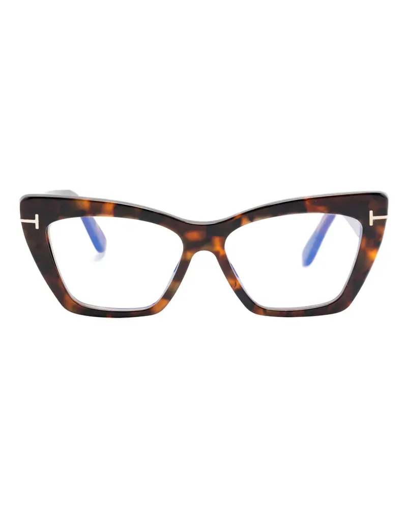 Tom Ford Cat-Eye-Brille - Braun Braun