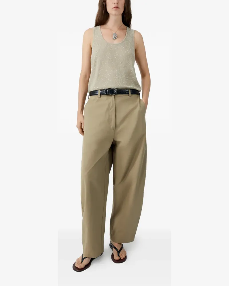 CORDERA flecked tank top - Nude Nude