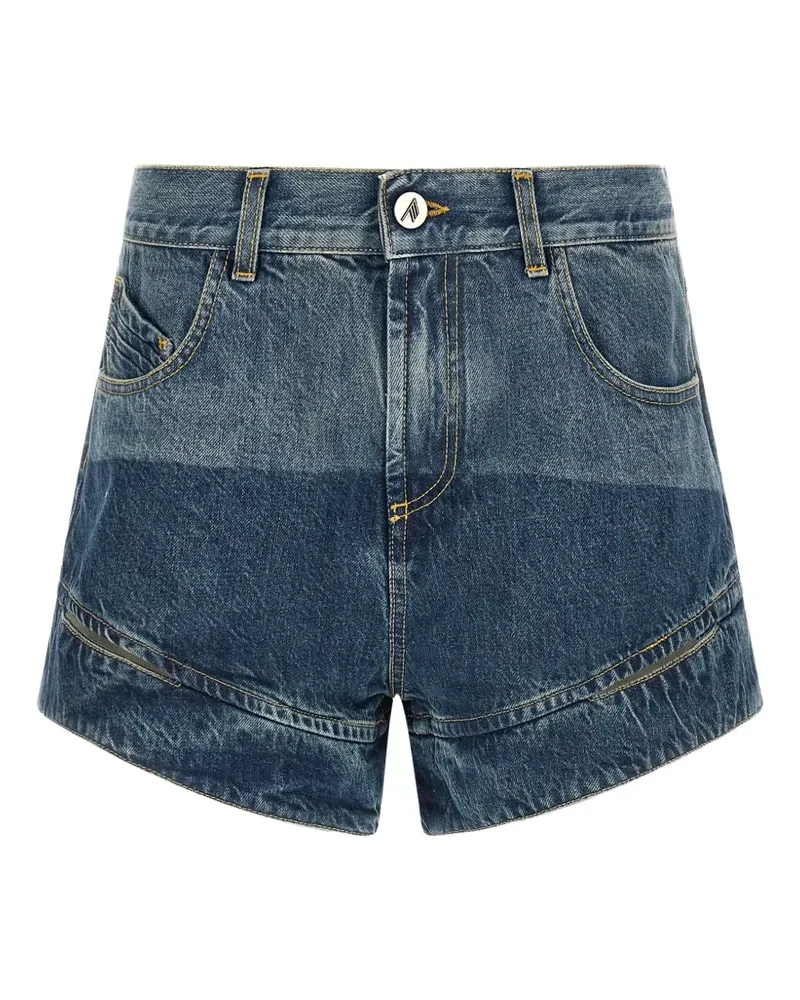 ATTICO Shorts mit abgerundetem Saum - Blau Blau