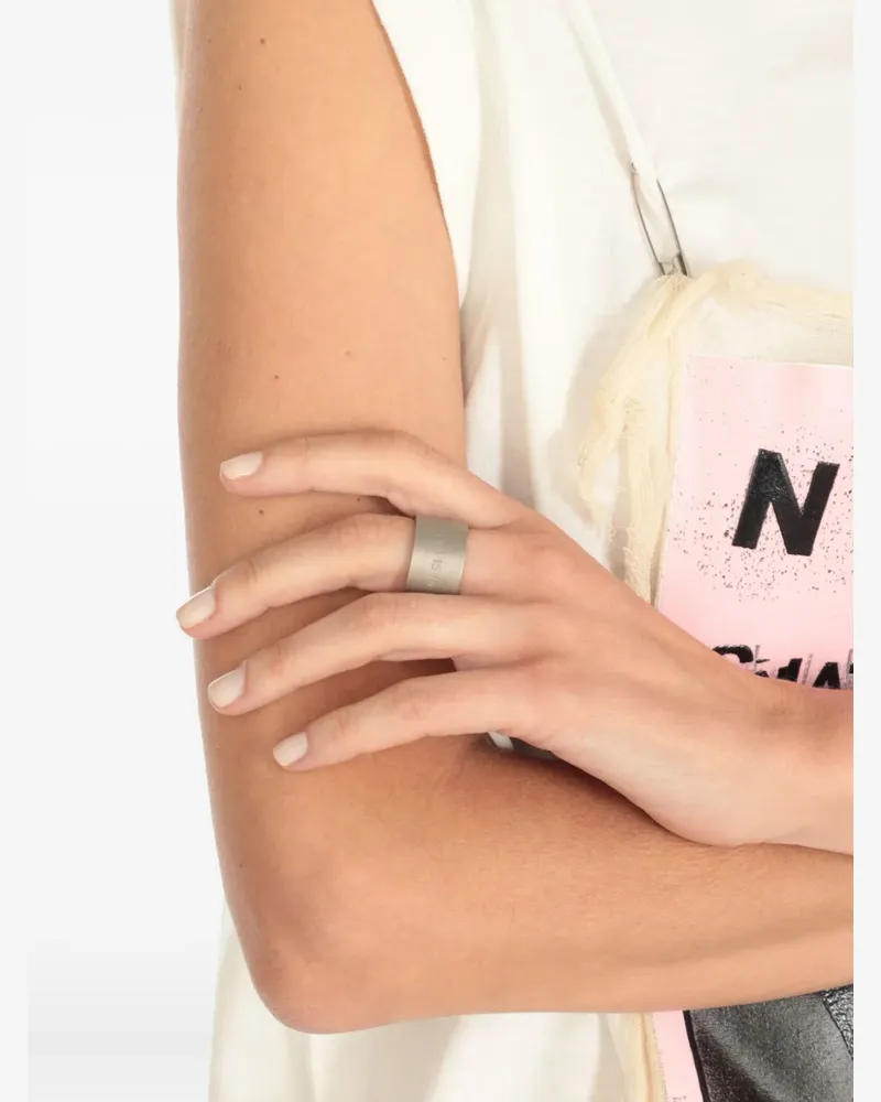 Maison Margiela Ring mit Nummern-Gravur - Silber Silber