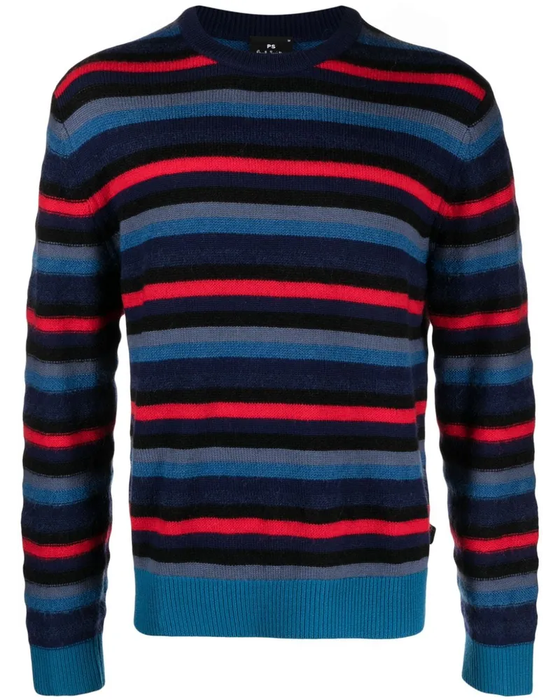 Paul Smith Gestreifter Pullover Blau