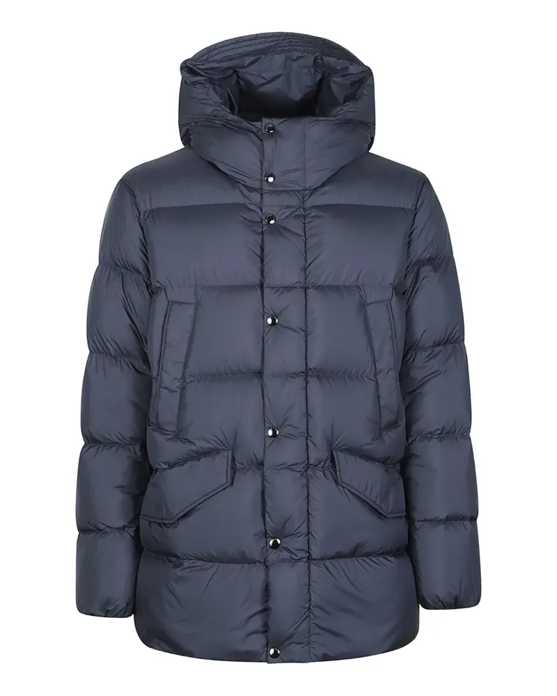 Woolrich quilted hooded coat - Blau Blau