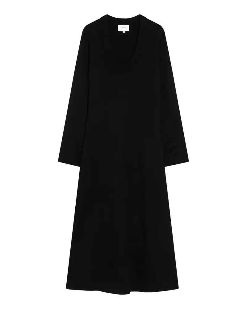 LOULOU Ari Strickkleid - Schwarz Schwarz