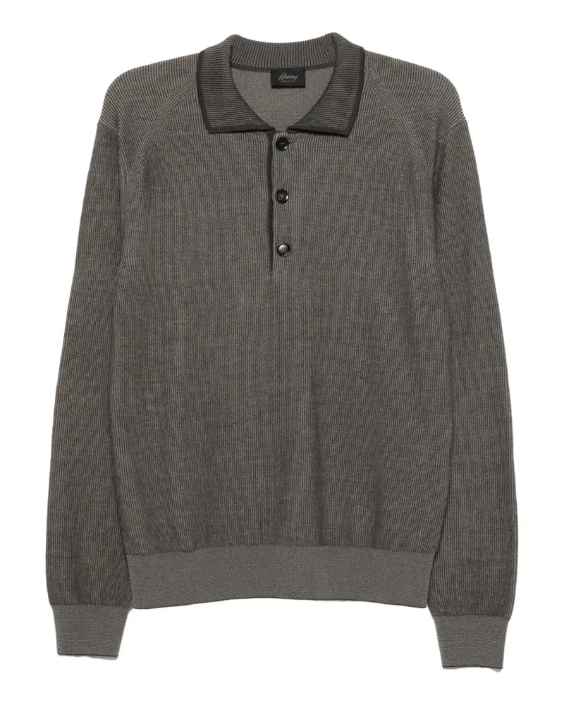 Brioni Gerippter Pullover - Grau Grau
