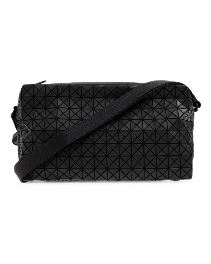 Issey Miyake Schultertasche mit geometrischen Einsätzen - Schwarz Schwarz