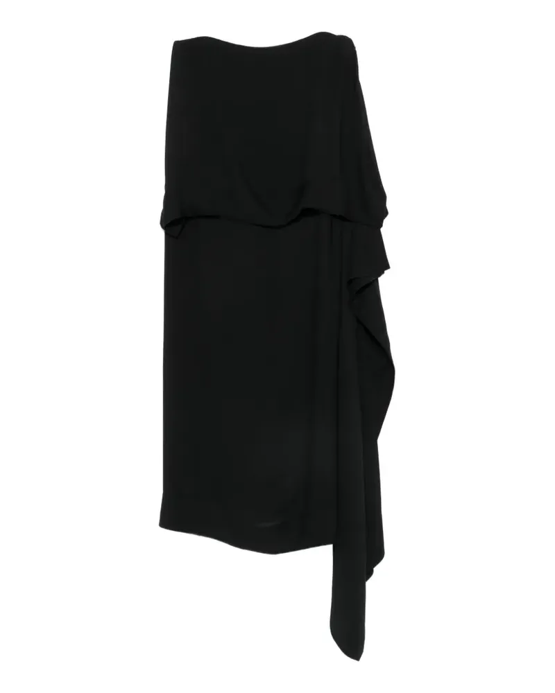 Carven strapless asymmetric midi dress - Schwarz Schwarz