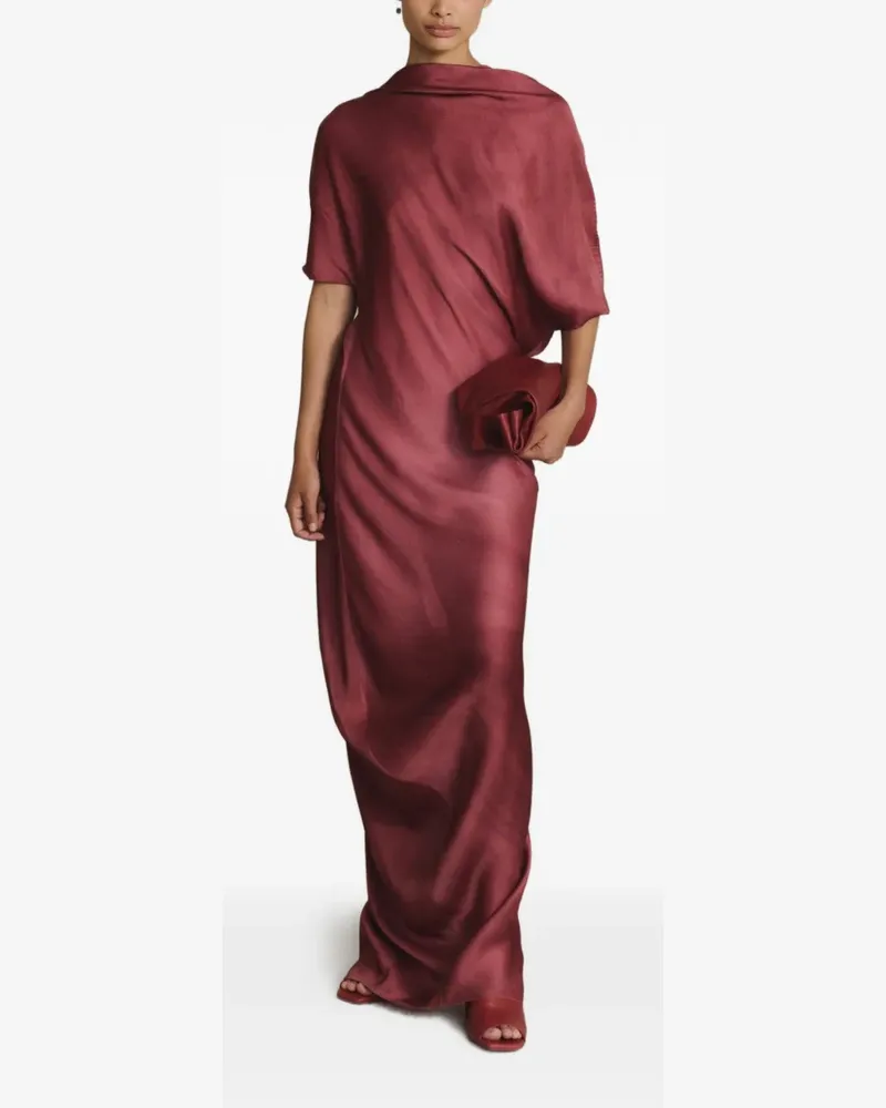 Cortana twisted open-back dress - Rot Rot