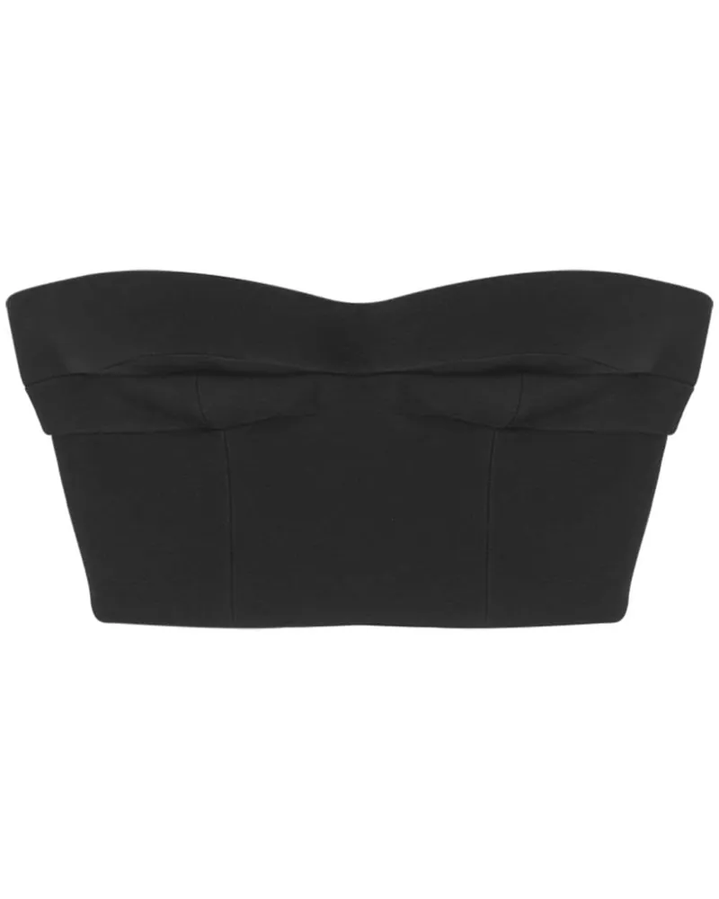 Versace Bandeau-Oberteil aus Seidengemisch - Schwarz Schwarz
