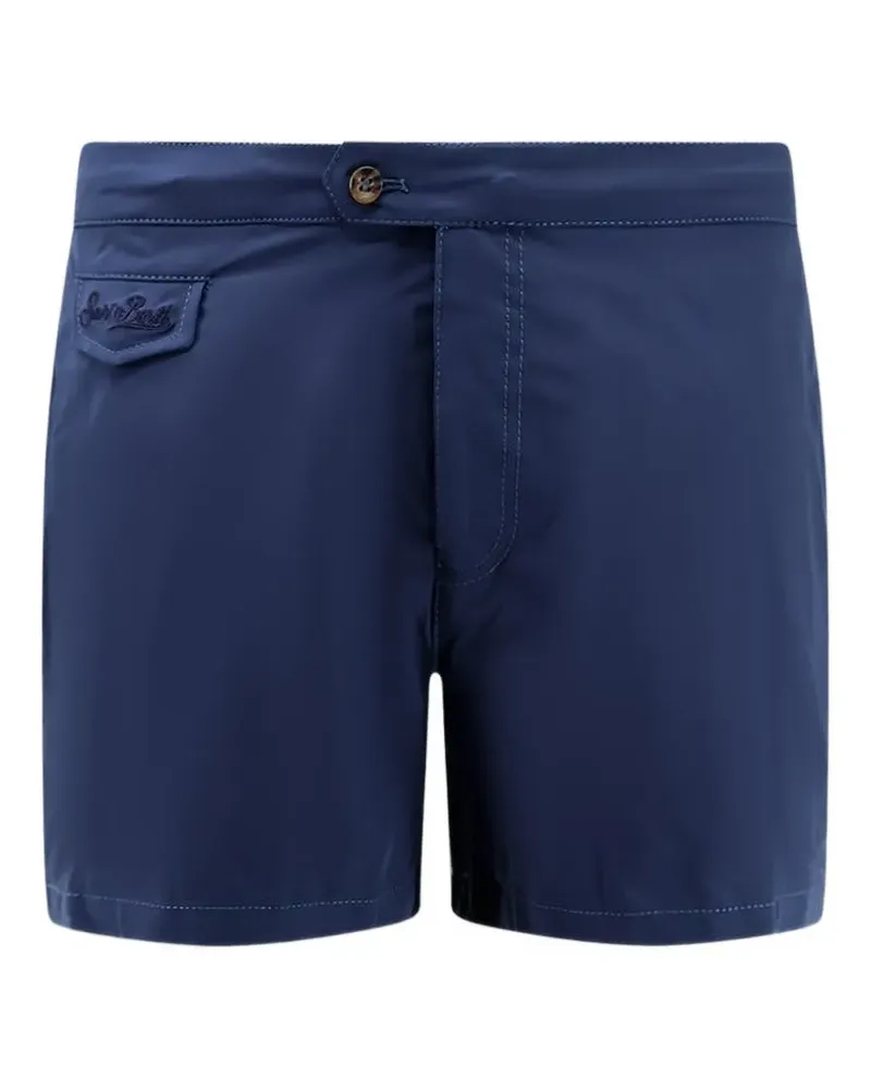 MC2 Saint Barth Badeshorts mit Logo-Stickerei - Blau Blau