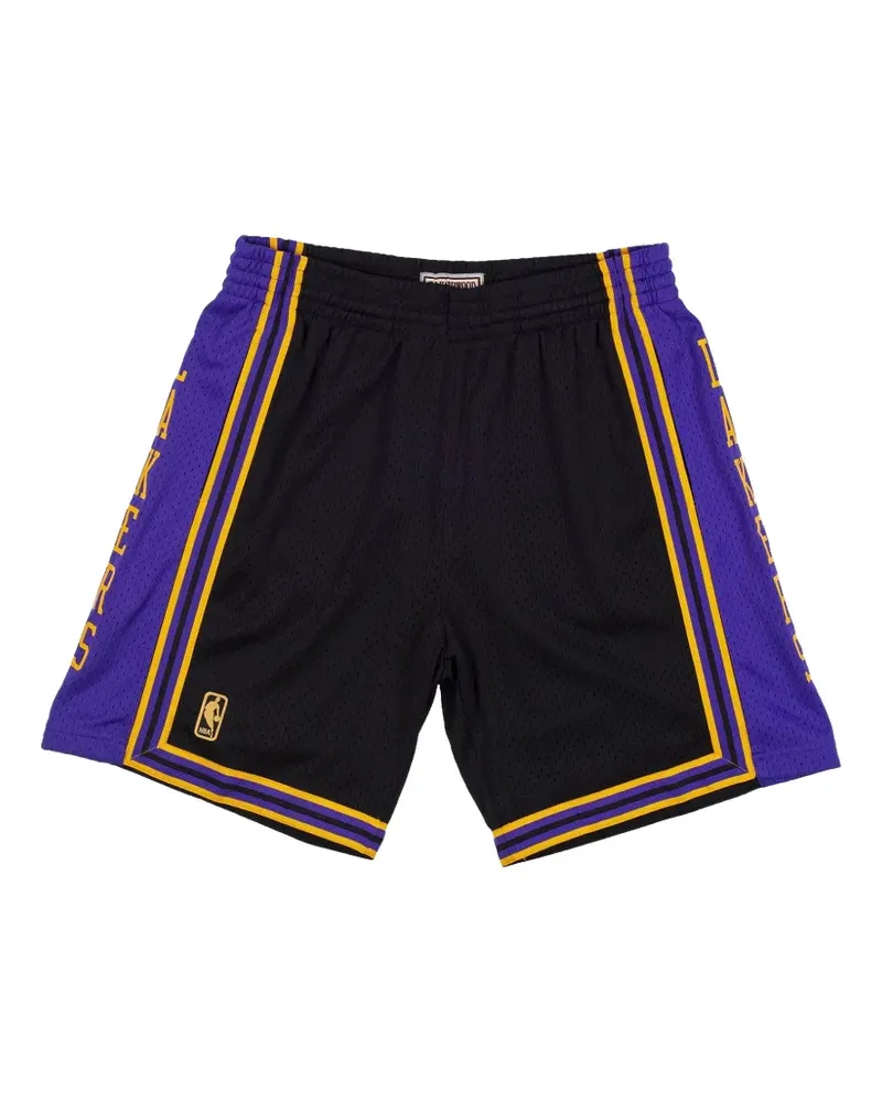 Mitchell & Ness NBA "1996 Los Angeles Lakers" Reload Swingman Shorts - Schwarz Schwarz