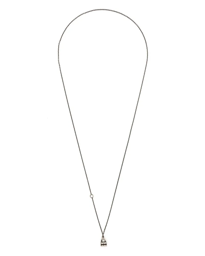 WERKSTATT:MÜNCHEN Mini Lock Halskette - Silber Silber