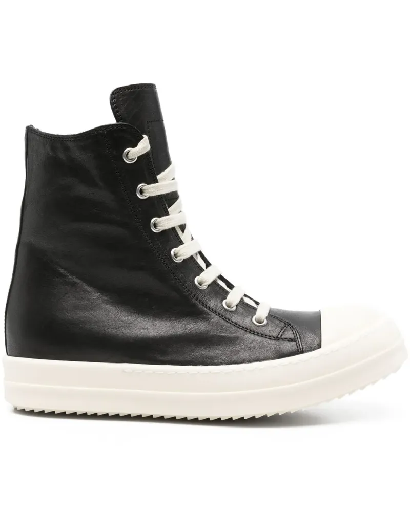 Rick Owens High-Top-Sneakers mit Reißverschluss - Schwarz Schwarz