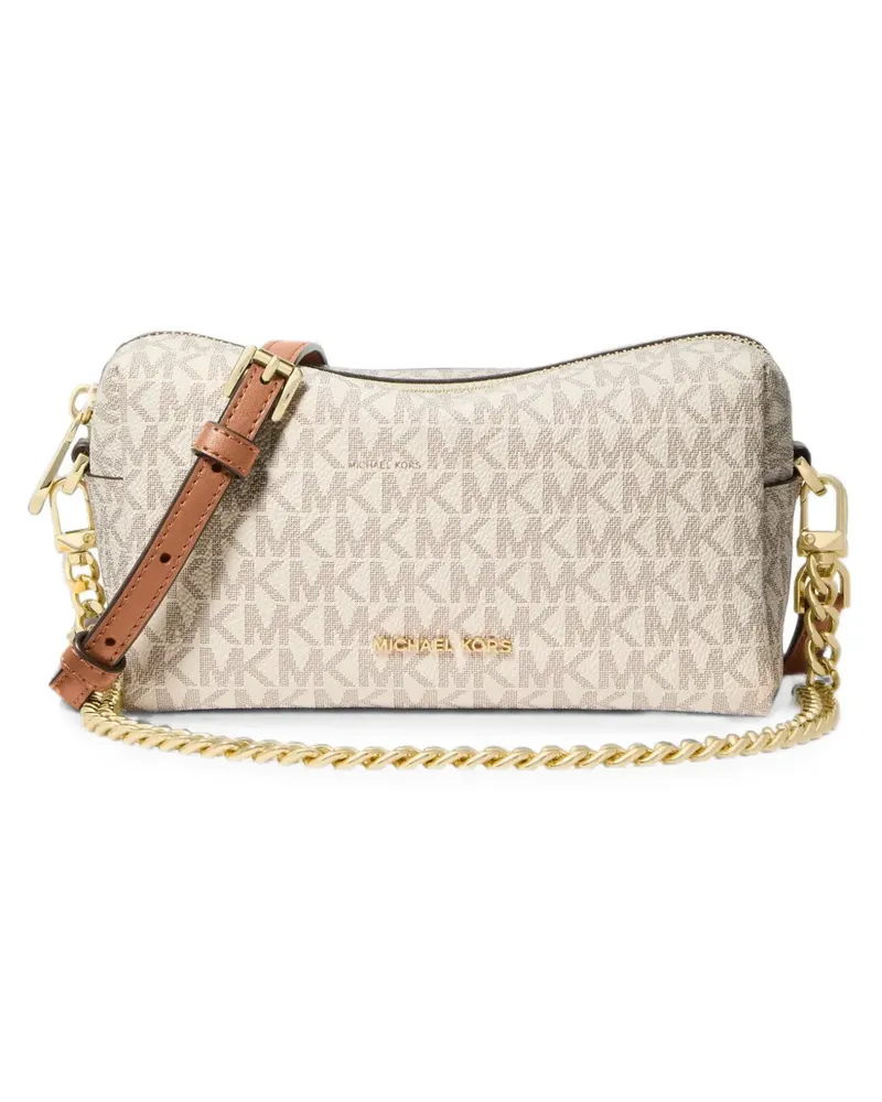Michael Kors Schultertasche mit Monogramm-Print - Nude Nude