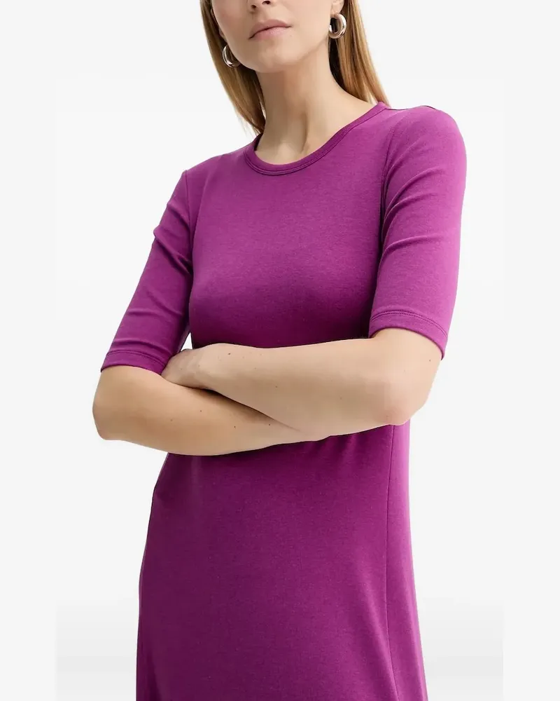 Marc O'Polo Midikleid mit rundem Ausschnitt - Violett Violett