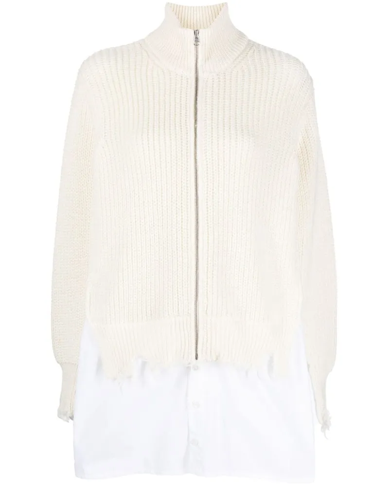 Maison Margiela Pullover im Distressed-Look - Weiß Weiß