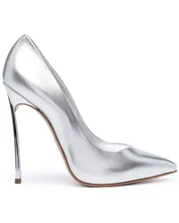 Casadei Blade Pumps im Metallic-Look Silber