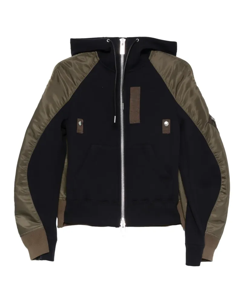 Sacai Bomberjacke mit Kapuze - Blau Blau