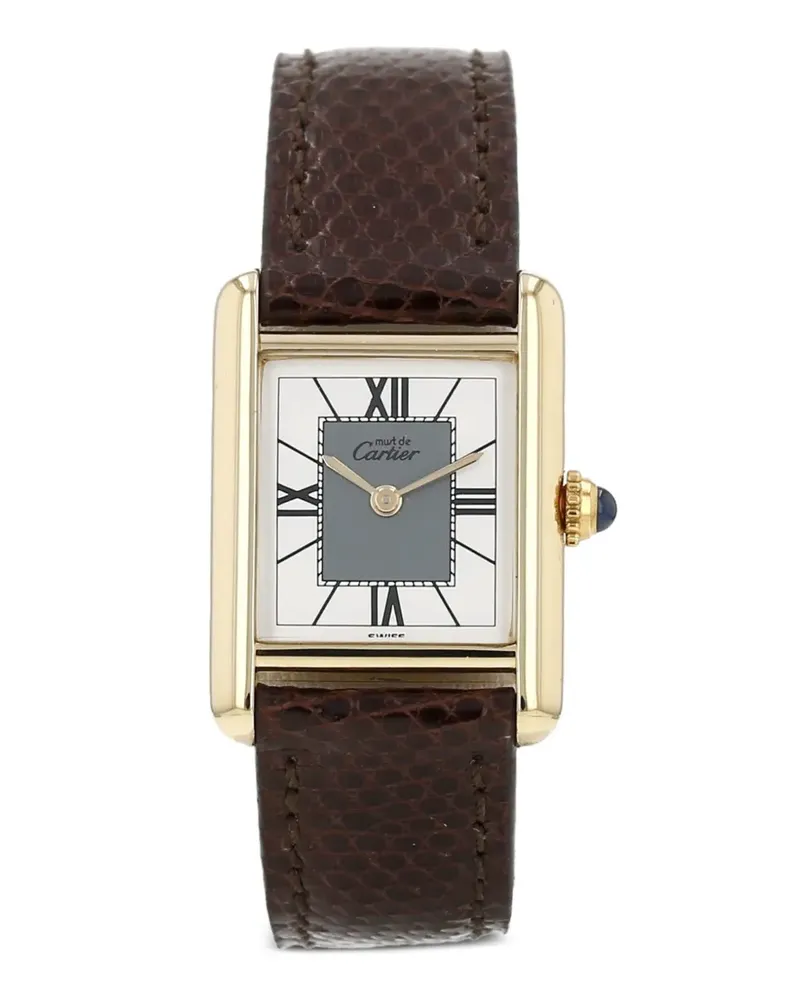 Cartier 1990s Tank Must 28mm watch - Weiß Weiß