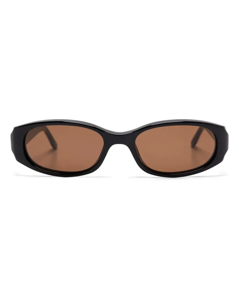 CHIMI Sonnenbrille mit ovalem Gestell - Schwarz Schwarz