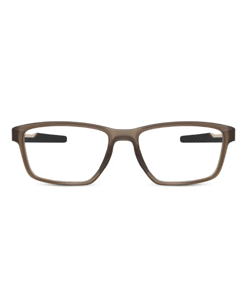 Oakley Eckige Metalink Brille - Braun Braun