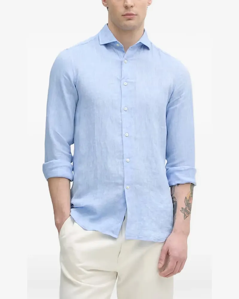 Benetton Langärmeliges Hemd - Blau Blau