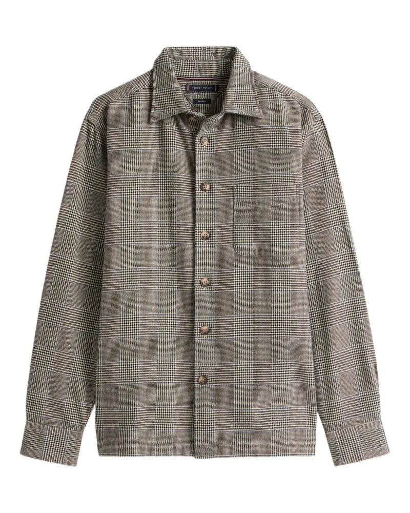 Tommy Hilfiger Kariertes Hemd mit Tasche - Braun Braun