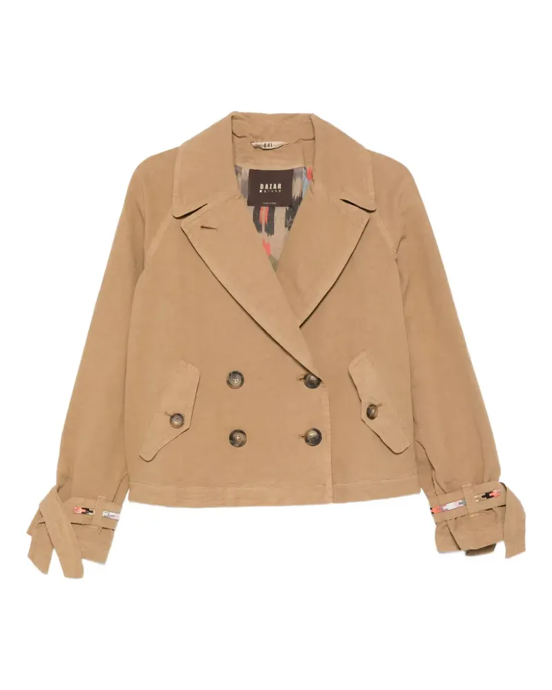 Bazar Deluxe double-breasted trench coat - Nude Nude