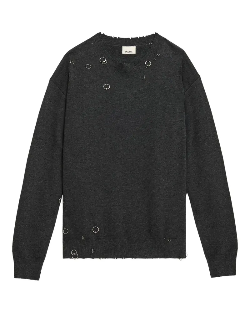 Isabel Marant Cassandre ring-embellished pullover - Grau Grau