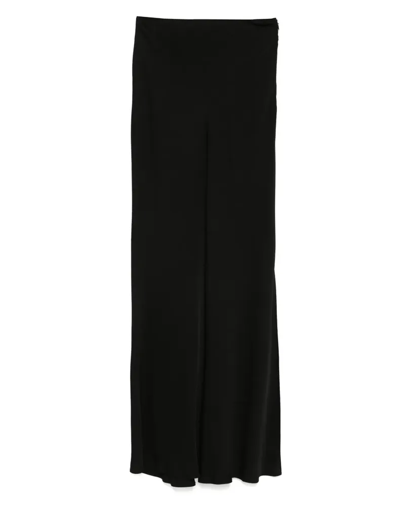 Twin-Set Maxirock mit Logo-Schild - Schwarz Schwarz
