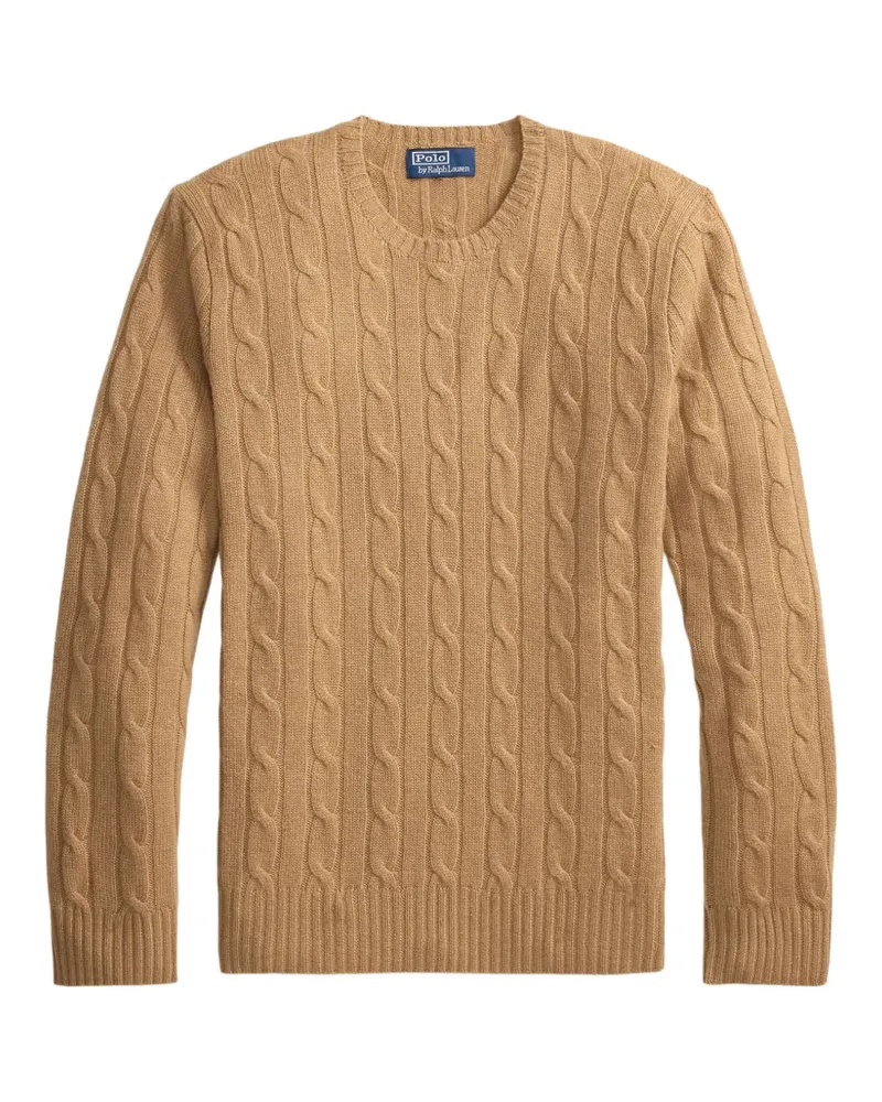 Ralph Lauren Kaschmirpullover mit Zopfmuster - Nude Nude