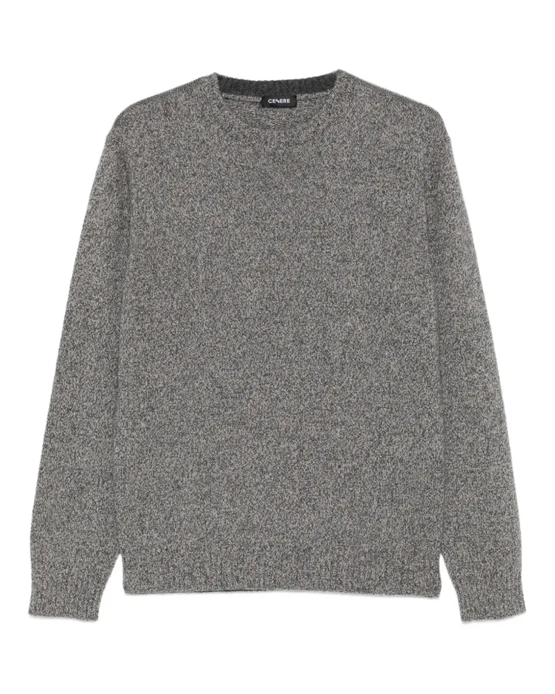 CENERE GB marl-knit crew-neck sweater - Grau Grau