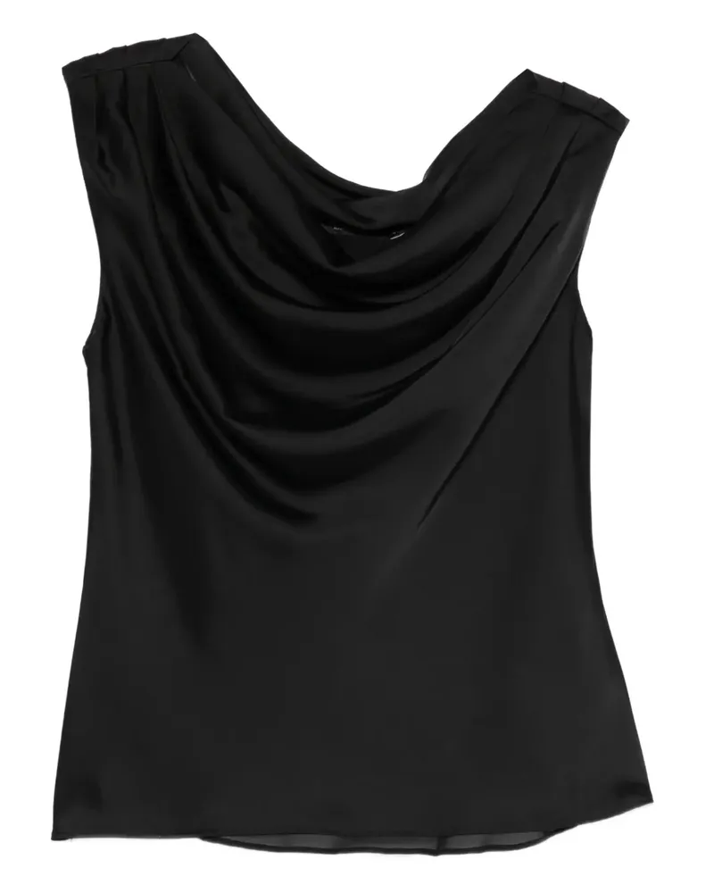 Ralph Lauren Kleid mit drapiertem Ausschnitt - Schwarz Schwarz