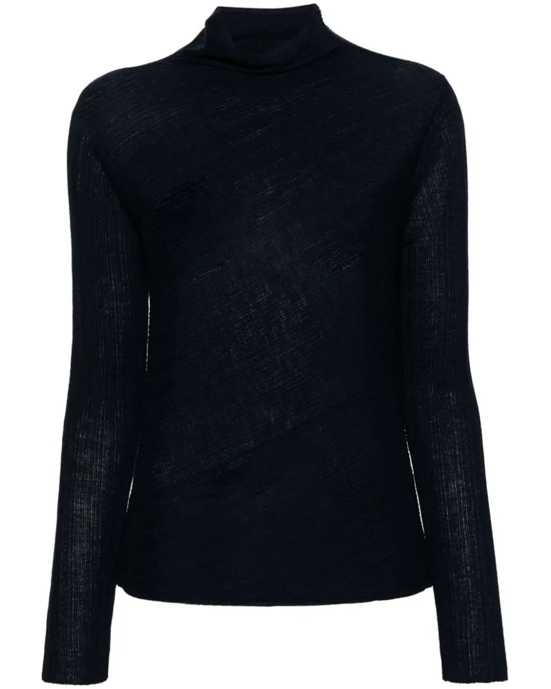 Theory Klassischer Rollkragenpullover Blau