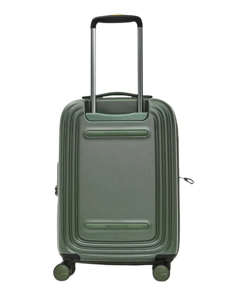 Mandarina Duck Logoduck ribbed trolley suitcase - Grün Grün