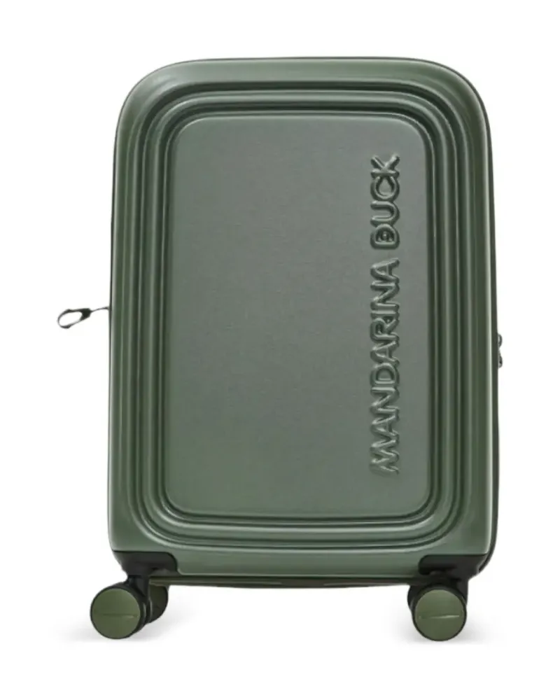 Mandarina Duck Gerippter Logoduck Rollkoffer - Grün Grün
