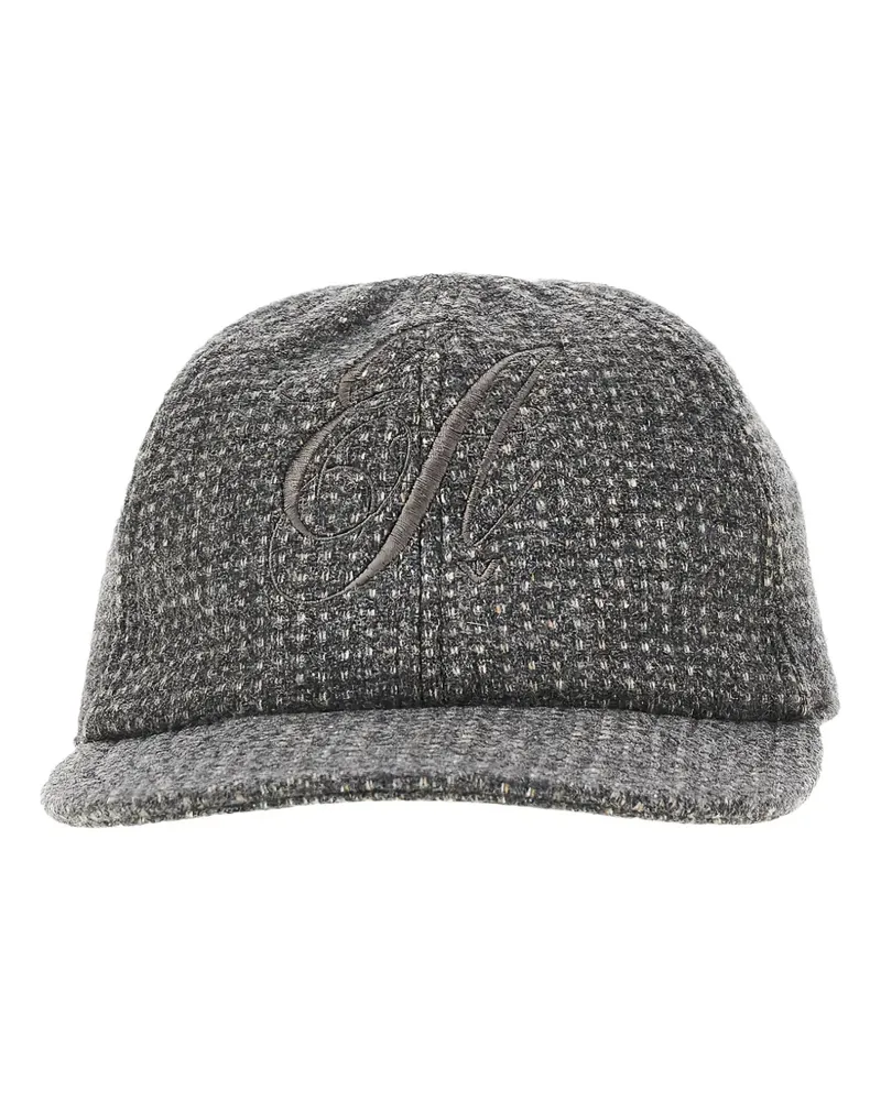Emporio Armani Hut mit Logo-Stickerei - Grau Grau