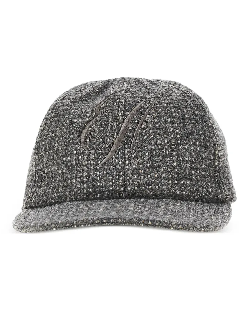 Emporio Armani Hut mit Logo-Stickerei - Grau Grau
