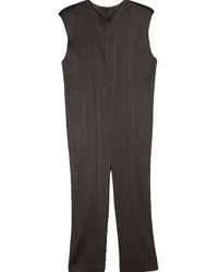 Issey Miyake Ärmelloser Plissee-Jumpsuit Grau