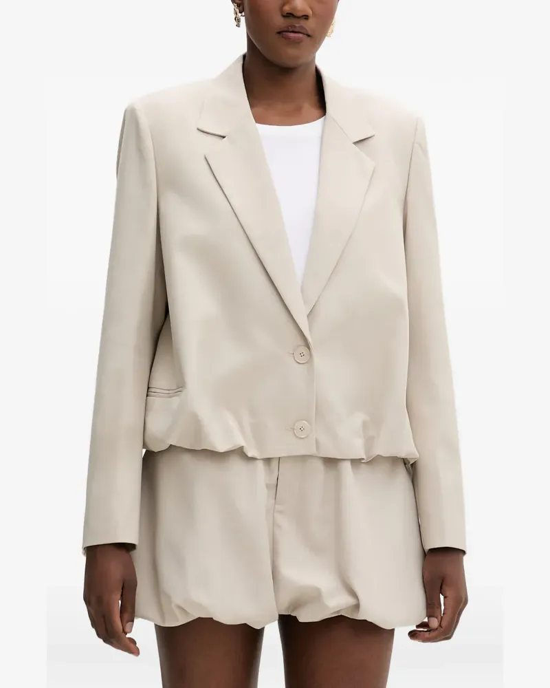 Isabelle Blanche bubble-hem blazer - Nude Nude