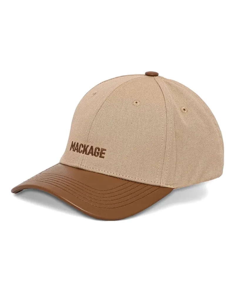 Mackage Anderson-NV panelled baseball cap - Nude Nude