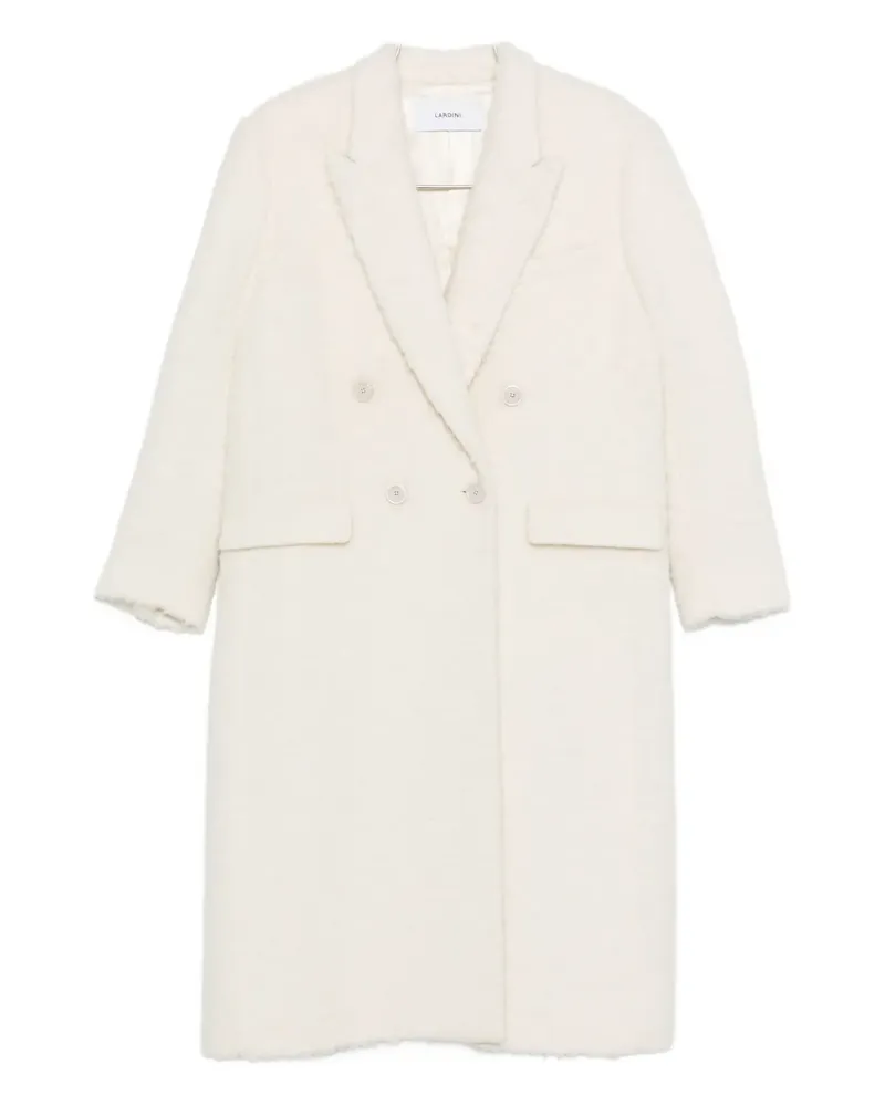 LARDINI Doppelreihiger Mantel - Weiß Weiß
