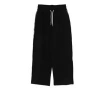 Gerade Hose mit gebürstetem Effekt - Schwarz