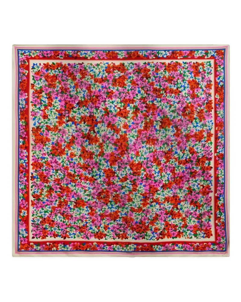 Essentiel Schal mit Blumen-Print - Rosa Rosa