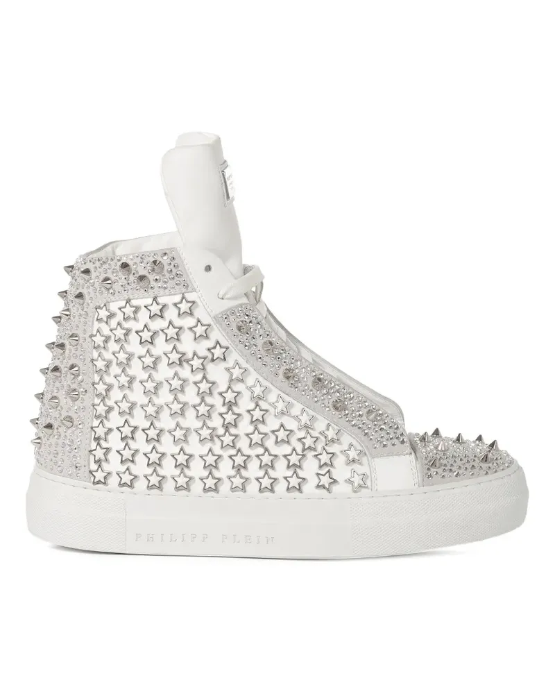 Philipp Plein stud-embellished sneakers - Weiß Weiß